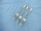 An Antique Set Of Three Sterling Silver Queens Pattern Dinner Forks london 1894 
