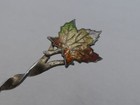Vintage Sterling Silver   Enamel Niagara Falls Small Souvenir Spoon Cv-23
