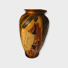 Vintage Picasso Style Abstract Face Vase     Studio Art Pottery Two   sided