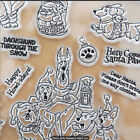 Christmas Dogs Clear Cling Stamps