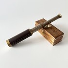 Handcrafted Maritime Brass Telescope With Antique Finish - Functional 18x