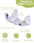 Cloth Diaper Covers 6 Pack With Wet Bag For Fitted Diapers And Prefolds With    