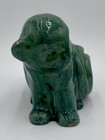 Vintage 4  Glossy Spruce Green Ceramic Cat Figure  e1 