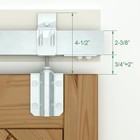 Galvanized Steel Exterior Sliding Barn Door Hardware Kit  Heavy Duty Box Track