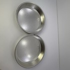 Lot Of 2 T95 Ecko Cake Pans 8-1 2  X 1-1 2  Vintage Pie Plates Baking Tins Usa