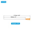 10 Pcs 23g 4 Inch Blunt Tip Dispensing Needles For Adhesive Glue  Yellow