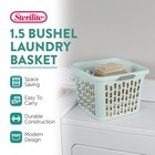 Sterilite Laundry Basket  1 5 Bushel Plastic Hamper With Handles  Mint  6 Pack