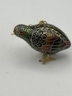 Cloisonn   Ornament Set Of Three Kiwi Birds Multicolored Vintage 1990   s Nos