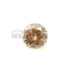 500pcs 0 7   20mm Round Cut Champagne Loose Cubic Zirconia Aaaaa Cz Stone Quality