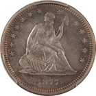 1877-s Seated Liberty Quarter - Pcgs Genuine Cleaned Xf-detail 