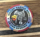 Silver Saddle Saloon Casino  5  ltd 1000  Casino Gaming Poker Chip - Las Vegas