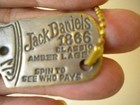 Vintage Style 1866 Solid Brass Jack Daniels Lager  Spinner Key Chain Finger Pay