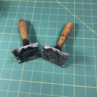 Vintage Toy Lead Soldier Molds Both Sides With Handles 2 Soldiers With Rifles