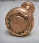 Vtg Antique Ornate Brass Door Latch Set With Mortise Lock Door Knobs Backplates