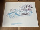 Disney Animation Gallery Sericel Mickey   Friends Limousine Car Limited Edition