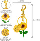 Sunflower Keychains Bag Charms Purse For Women  Car Key Chains Sunflower-bestie