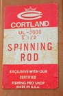 Vintage Cortland Crown  5 1 2 Ultralight Spinning Rod In Original Tube