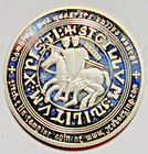 Masonic Knights Templar Blue Cross Commemorative Medal  Challenge Coin