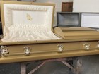 Beautiful Gold  Bronze Casket