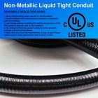1 2  X 50   Black Flexible Liquid Tight  Non-metallic Conduit - Ul Listed