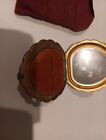 Vintage American Beauty Powder Compact  Gold Tone  Usage Scuffs