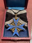 Wwi German Pour Le Merite Blue Max Otto Weddigen Submarine Badge Iron Cross Case