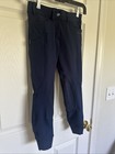 Ariat Pro Series Navy Blue Riding Breech Youth 8r Knee Patch
