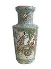 Chinese Famille Rose Porcelain Large Vase Hand Painted Signed