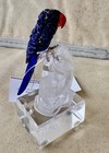 Lapis Macaw On Quartz 3 3 4  -peter Muller