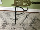 Antique Brass   Iron Hearth Fireplace Trivet  With Wood Handle 14    Tall