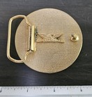 Vintage Boy Scouts Of America Insignia Blue Bsa Uniform Metal Belt Buckle