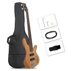       free Shipping       hh Pickups  5 String I Style Electric Bass Guitar  case bag