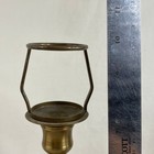 Vintage Brass Candlestick Holders Pair 11 Inch Tall Pillar Jar Candle Holder