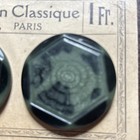 Vintage Set Of Two Coat Buttons On Card From Paris France