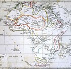 1849 Houze Map - Africa In 1846 - Guinea Congo Capeland South Egypt Nubia Sudan