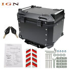 Motorcycle 45l Black Top Case Tail Box Waterproof  Luggage Scooter Trunk Storage
