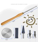 Wood Rotary Hollowing Chisel Set Wood Carving Tools Woodworking Turning Tool Set