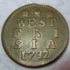 1742 New York Penny Colonial Copper Cent West Frisia Mint Certificate Authentici