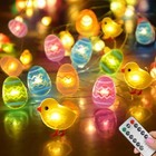 50 Led Egg Easter Lights For Easter Decorations  Battery Operated Easter 