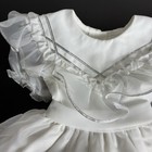Vintage Lida California Toddler Girl Size 3 White Frilly Pageant Party Dress New