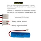 Xinlantech 3 7v 2600mah 18650 Rechargeable Li-ion Battery With Jst Xh2 54 2p Con