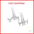 Clear Plastic Easels Stand Plate Holders Display Pictures Placecards Weddings