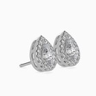 Diamond Earrings 3 32 Ctw Lab Grown Vs1 Ef Pear Cut Igi Certified 14k White Gold