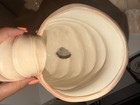 Vintage Pink Nautilus Shell Ceramic Planter  Vase 