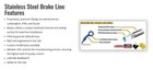 Bmw 1994-2001 R 1100 Rt Abs Galfer 5 Line Front   Rear Braided Brake Line Kit