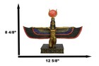 Egyptian Goddess Of Motherhood Kneeling Isis With Open Wings Statue 12 75 long