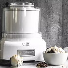 Cuisinart Ice Cream Maker Machine  1 5 Quart Sorbet  Frozen Yogurt Maker  White
