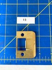 One Vintage Brass Face Strike Plates For Mortise Latch