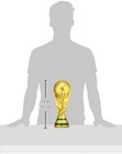 Replica World Cup Trophy  Gold Plated Trophy Made From Resin Material - 9 Lbs