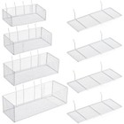 Hicarer 8 Pack Pegboard Baskets And Peg Board Racks Set  Pegboard Hooks  